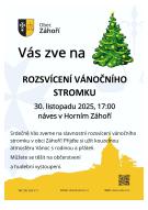 Rozsvícení vánočního stromu v Horním Záhoří 1